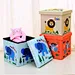 Large Reinforced Useful Round Single Table Ottoman Storage Box